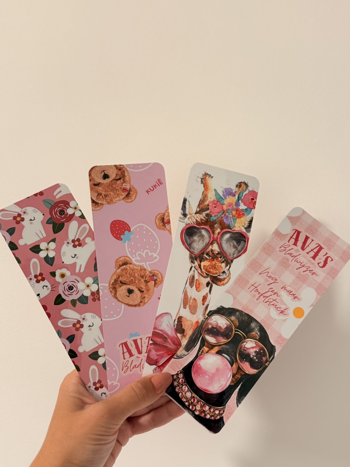 Pink Animals Bookmarks (set of 4) - LL Crafted Boutique