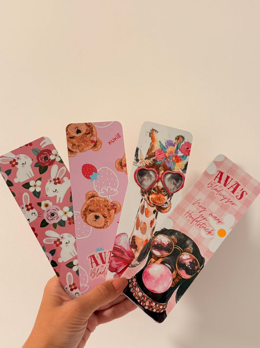 Pink Animals Bookmarks (set of 4) - LL Crafted Boutique